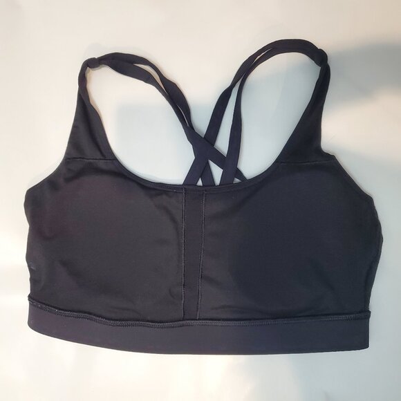 2 Pack Lululemon Energy Bras 1 Black 1 Blue Linen Size 6 Med Sup size B, C cups - Picture 4 of 16